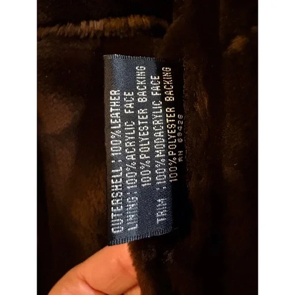 VTG Wilsons Leather Pelle Studio Suede Faux Fur Trim Boho Penny Lane Coat XL - Picture 3 of 10